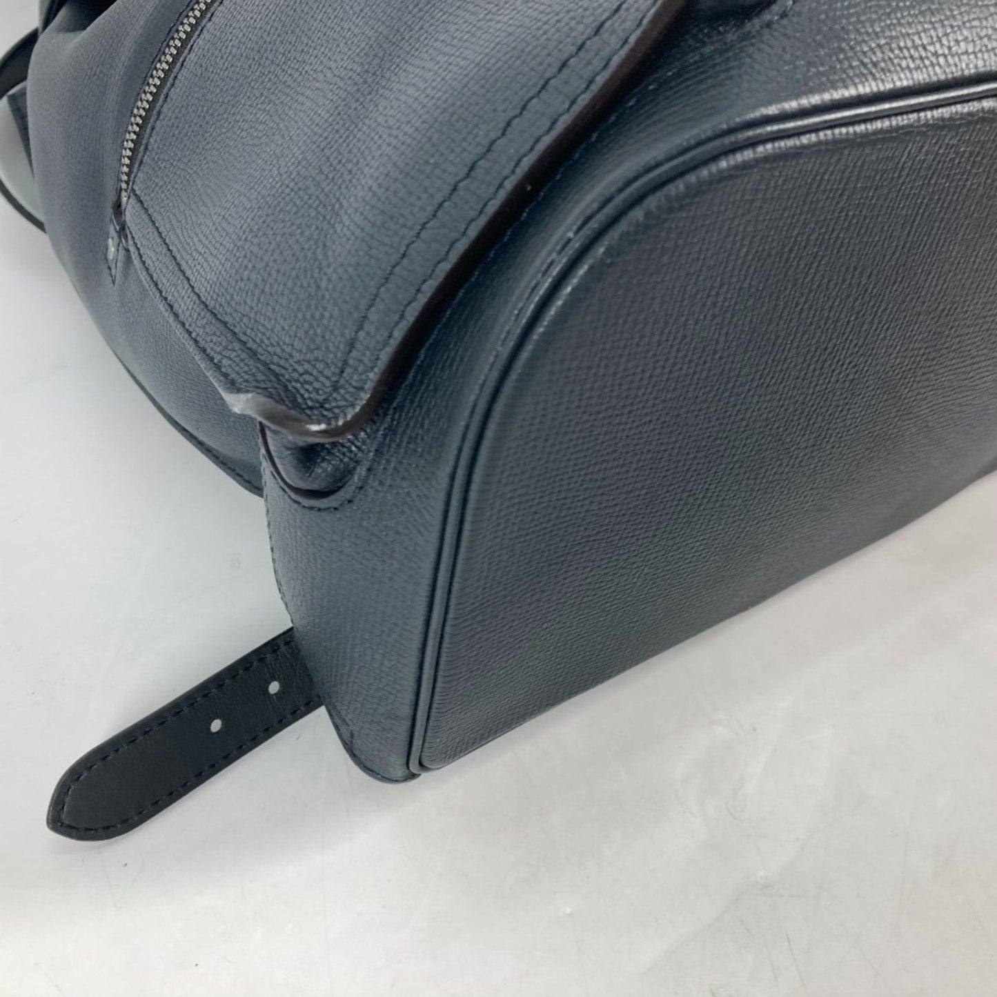 Louis Vuitton Navy Leather Backpack