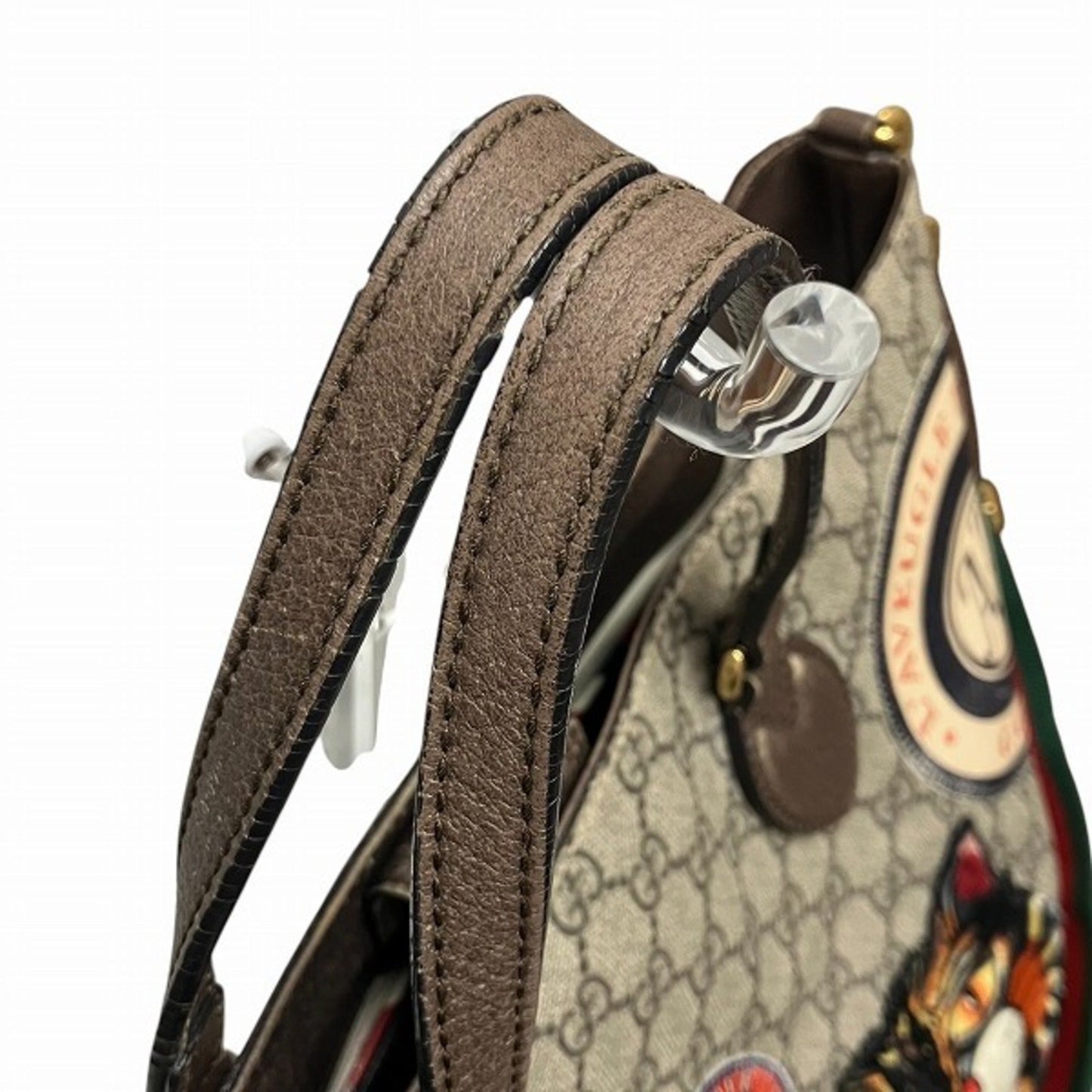 Gucci Brown Gg Supreme Leather Shoulder Bag Tote Bag