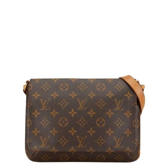 Louis Vuitton Brown Pvc Leather Shoulder Bag ()