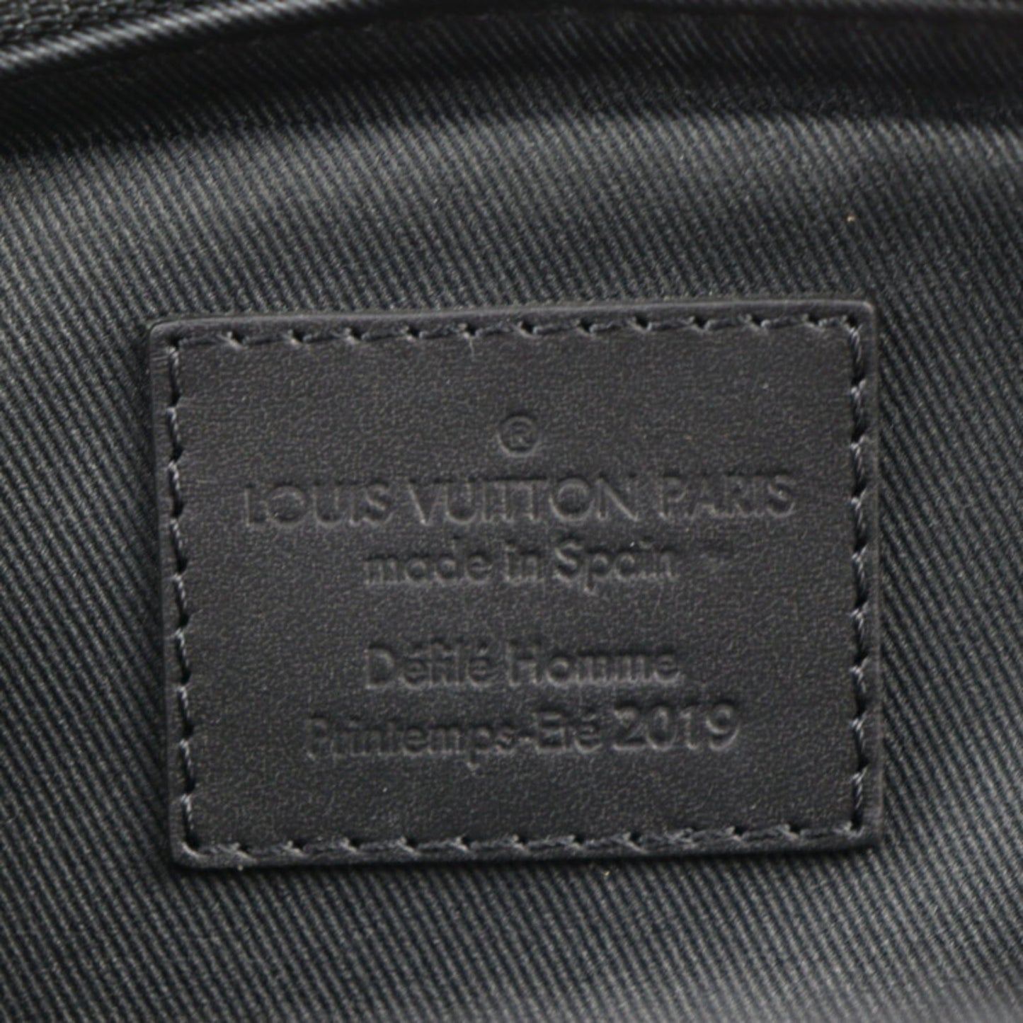 Louis Vuitton Black Orange Leather Handbag Shoulder Bag Sling Bag