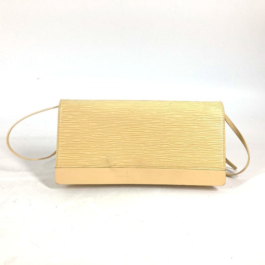 Louis Vuitton Vanilla Yellow Epi Leather Clutch Bag Pouch Shoulder Bag ()