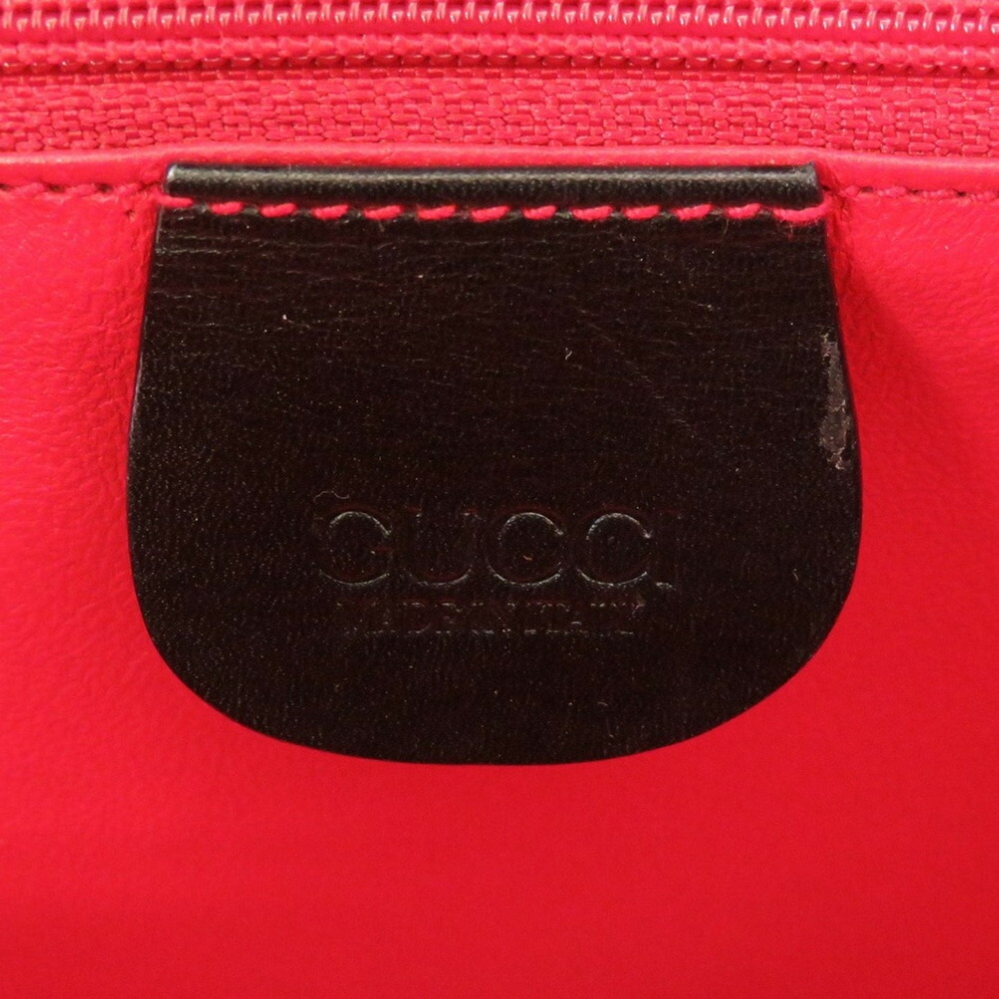 Gucci Black Leather Handbag Vanity Bag