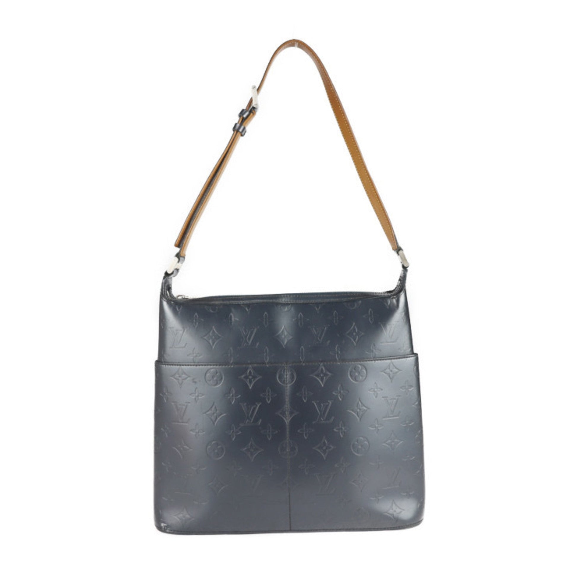 Louis Vuitton Blue Monogram Monogram Mat Handbag Shopping Bag Shoulder Bag Tote Bag ()