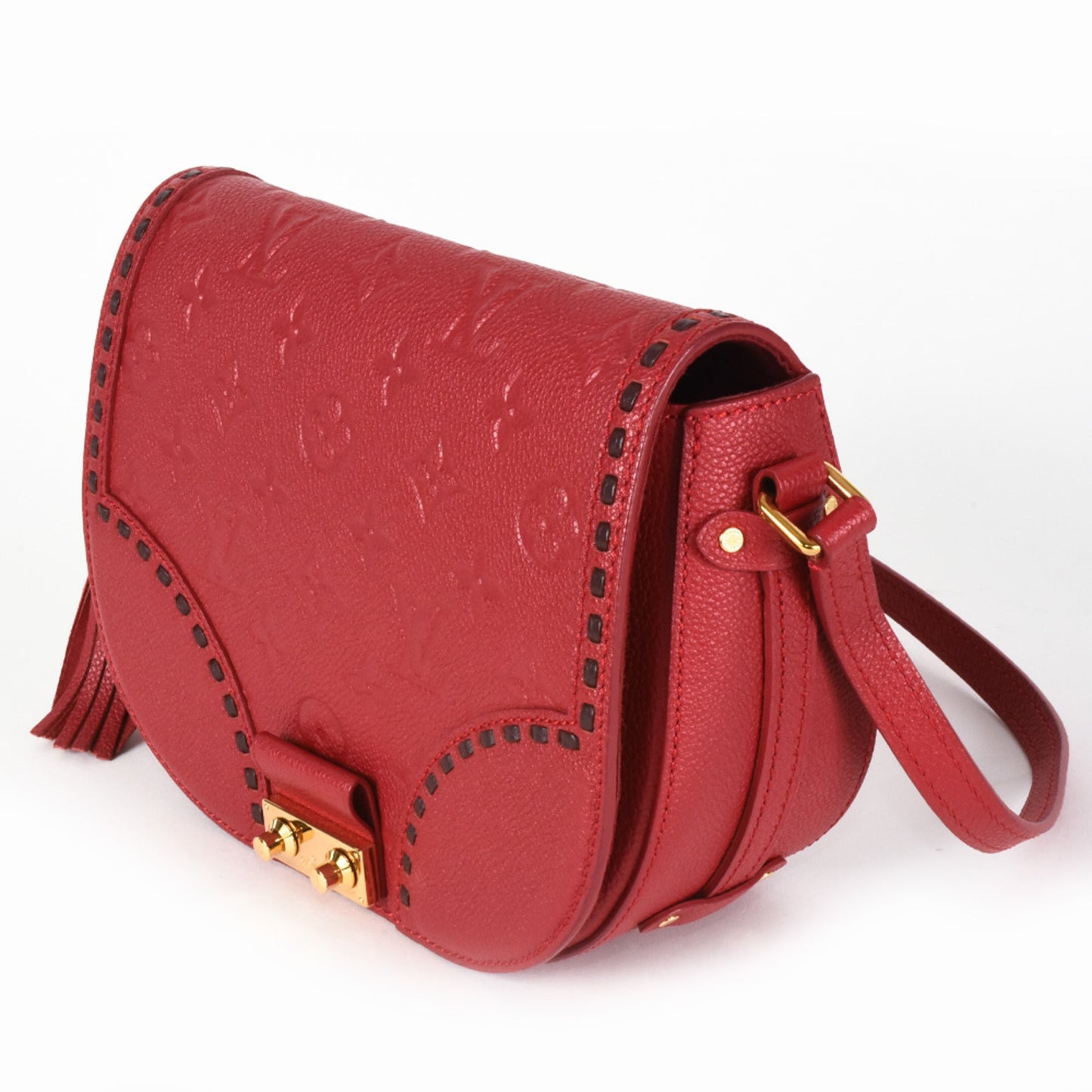 Louis Vuitton Red Color Monogram Empreinte Shoulder Bag