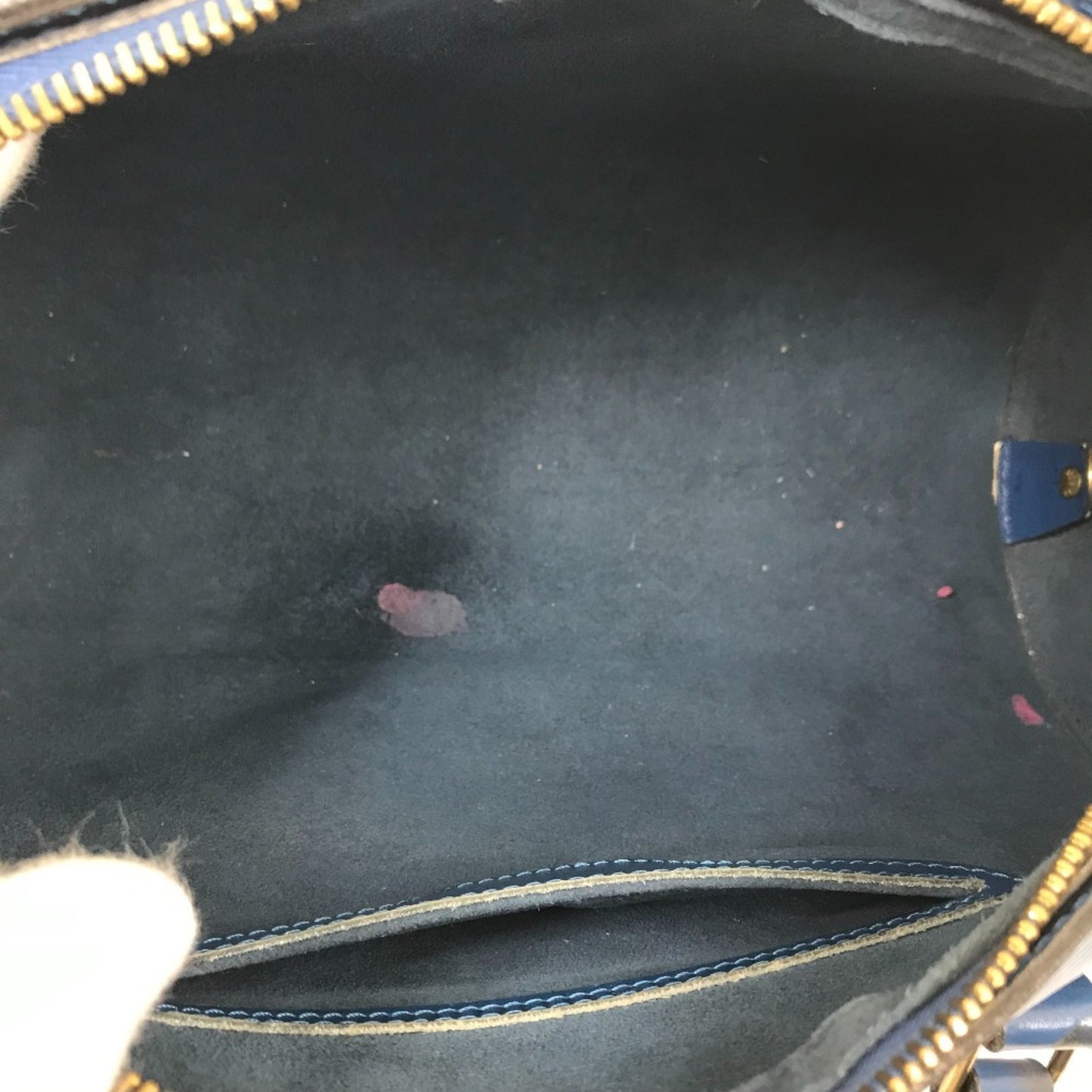 Louis Vuitton Blue Leather Shoulder Bag