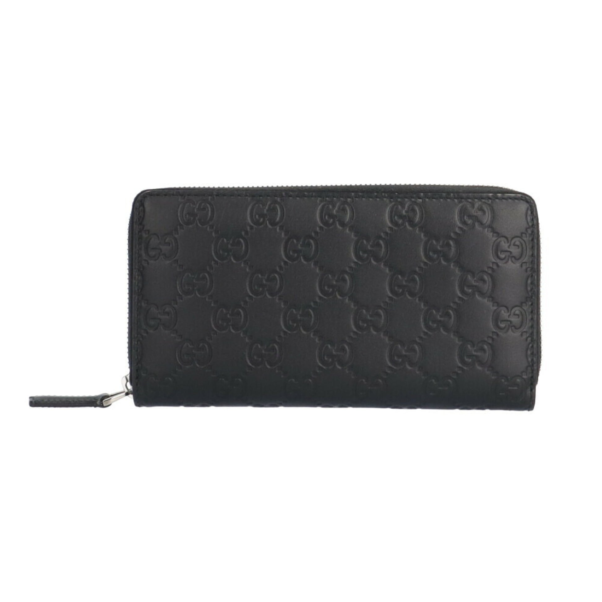 Gucci Black Leather Long Wallet (Bi-Fold) ()
