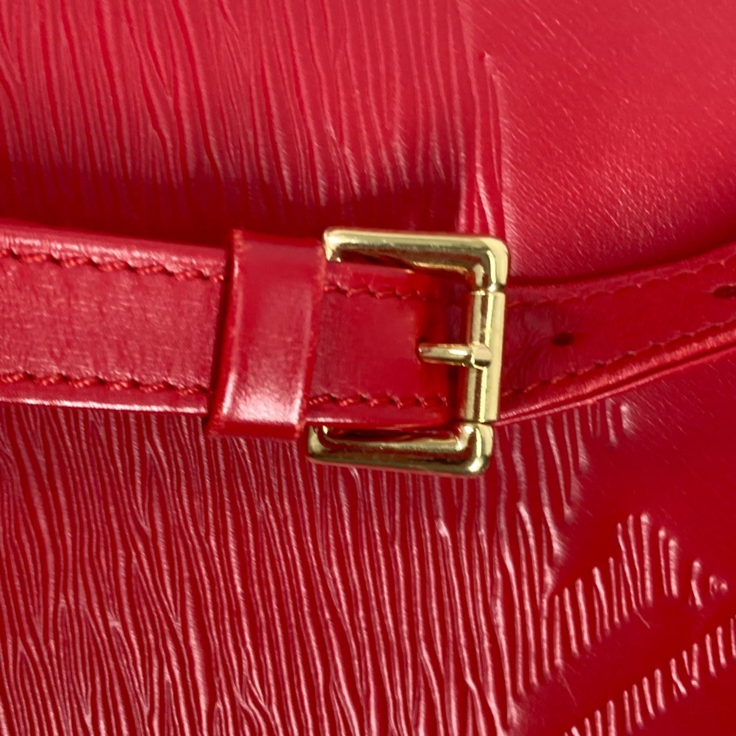 Louis Vuitton Red Leather Shoulder Bag