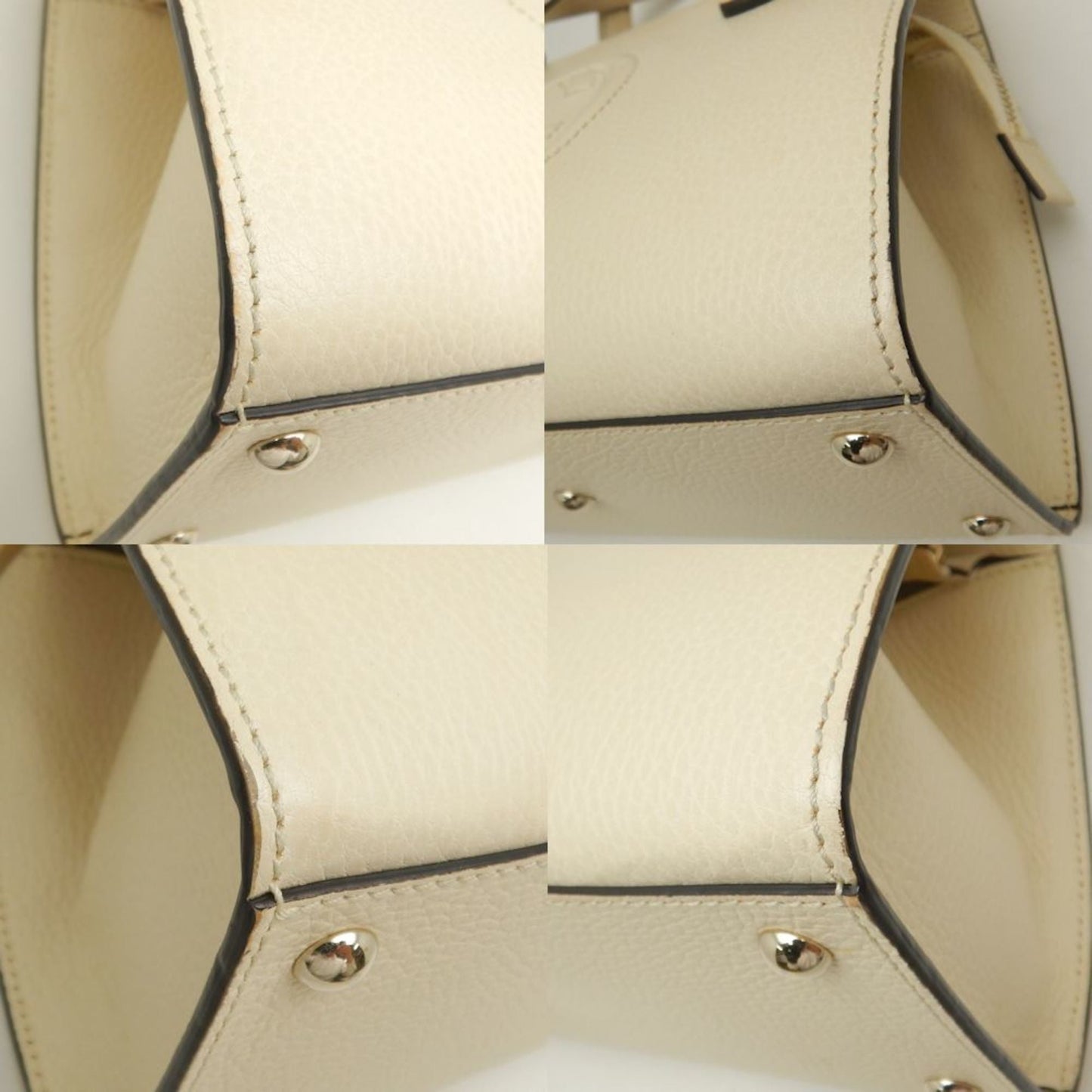 Gucci Ivory Leather Handbag
