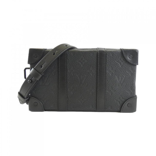 Louis Vuitton Black Leather Shoulder Bag ()