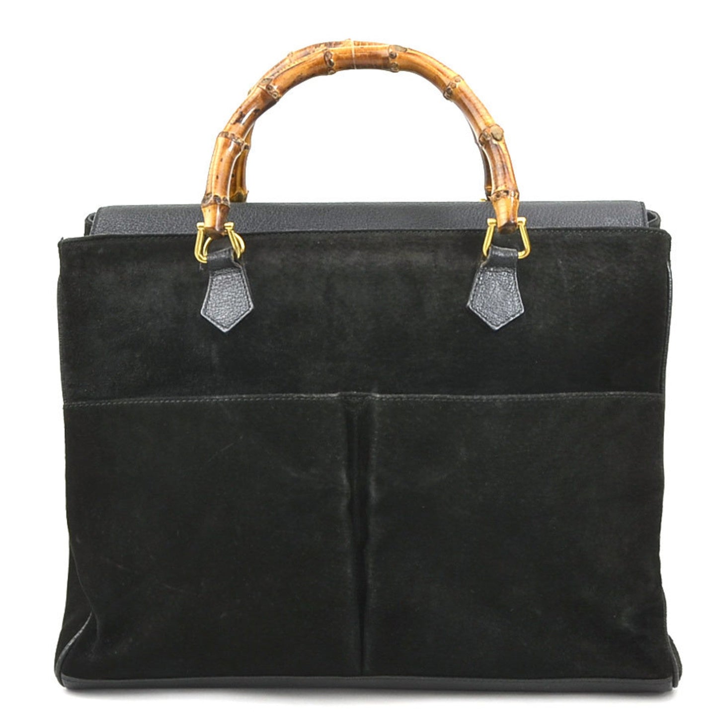 Gucci Black Suede Handbag ()