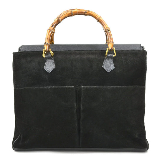 Gucci Black Suede Handbag ()