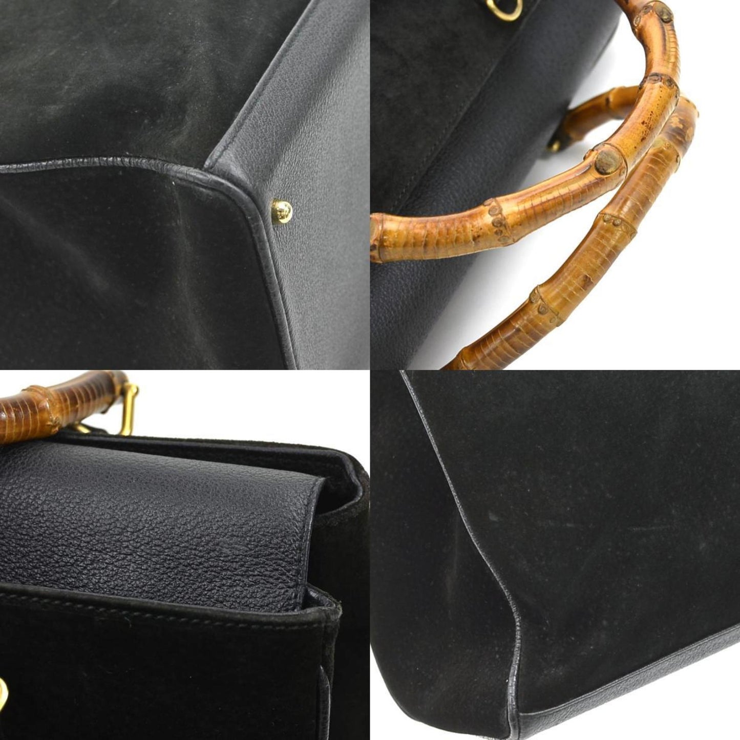 Gucci Black Suede Handbag