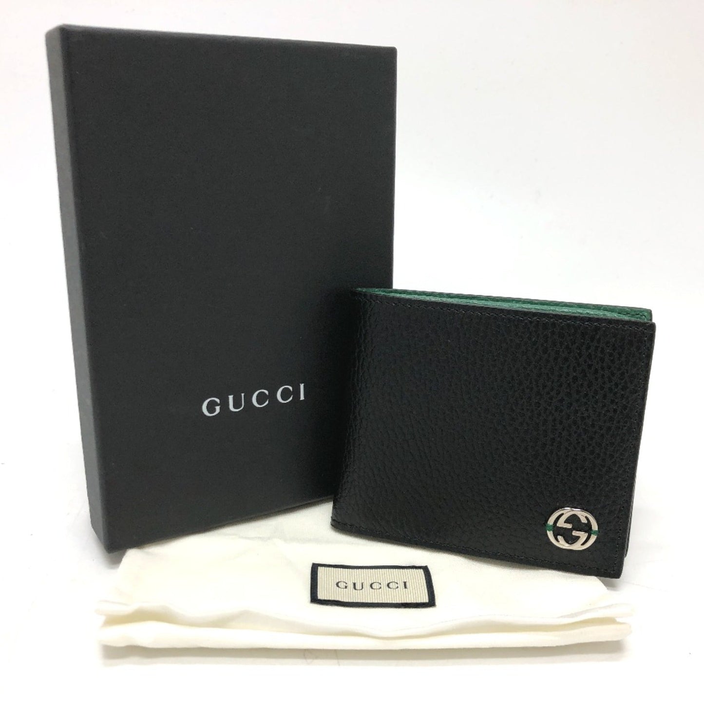 Gucci Black Leather Wallet (Bi-Fold)
