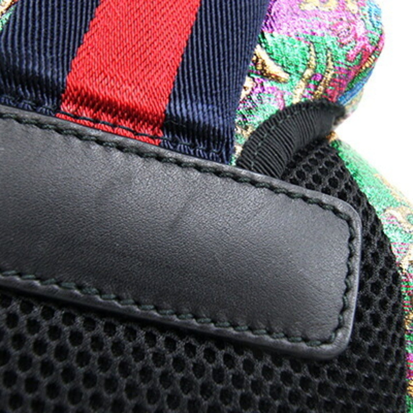 Gucci Green Multi-Color Coated Canvas Leather Backpack