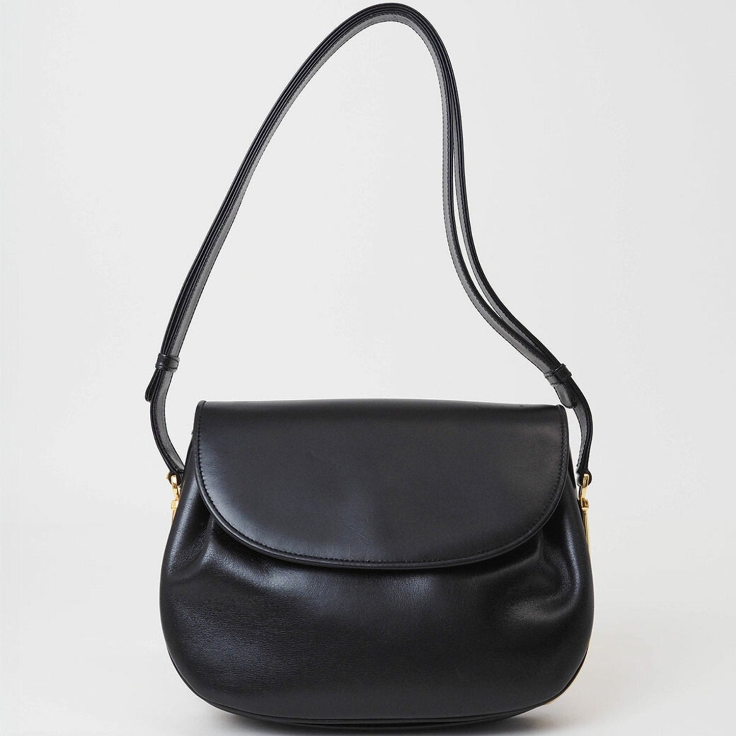Gucci Black Leather Shoulder Bag ()