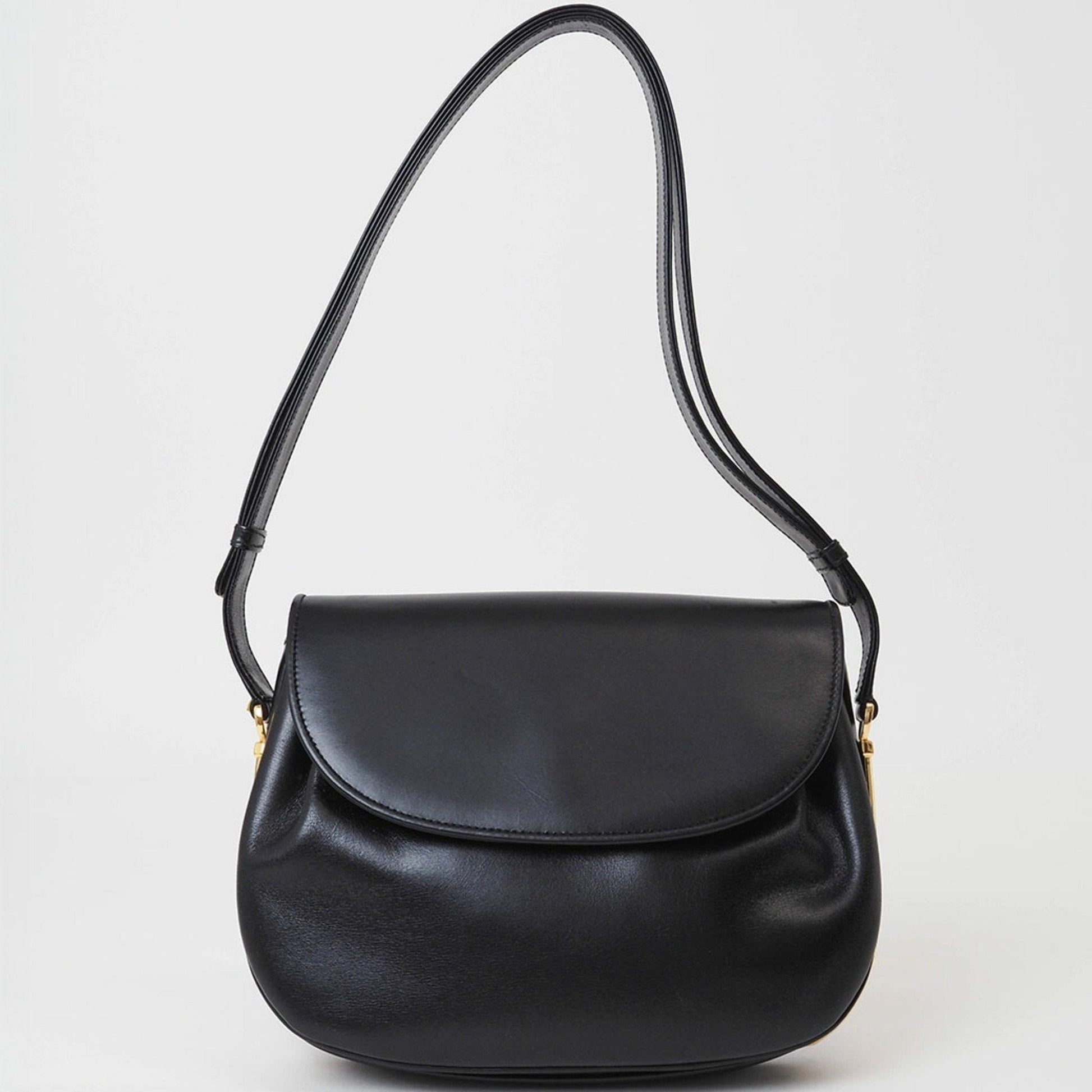 Gucci Black Leather Shoulder Bag ()