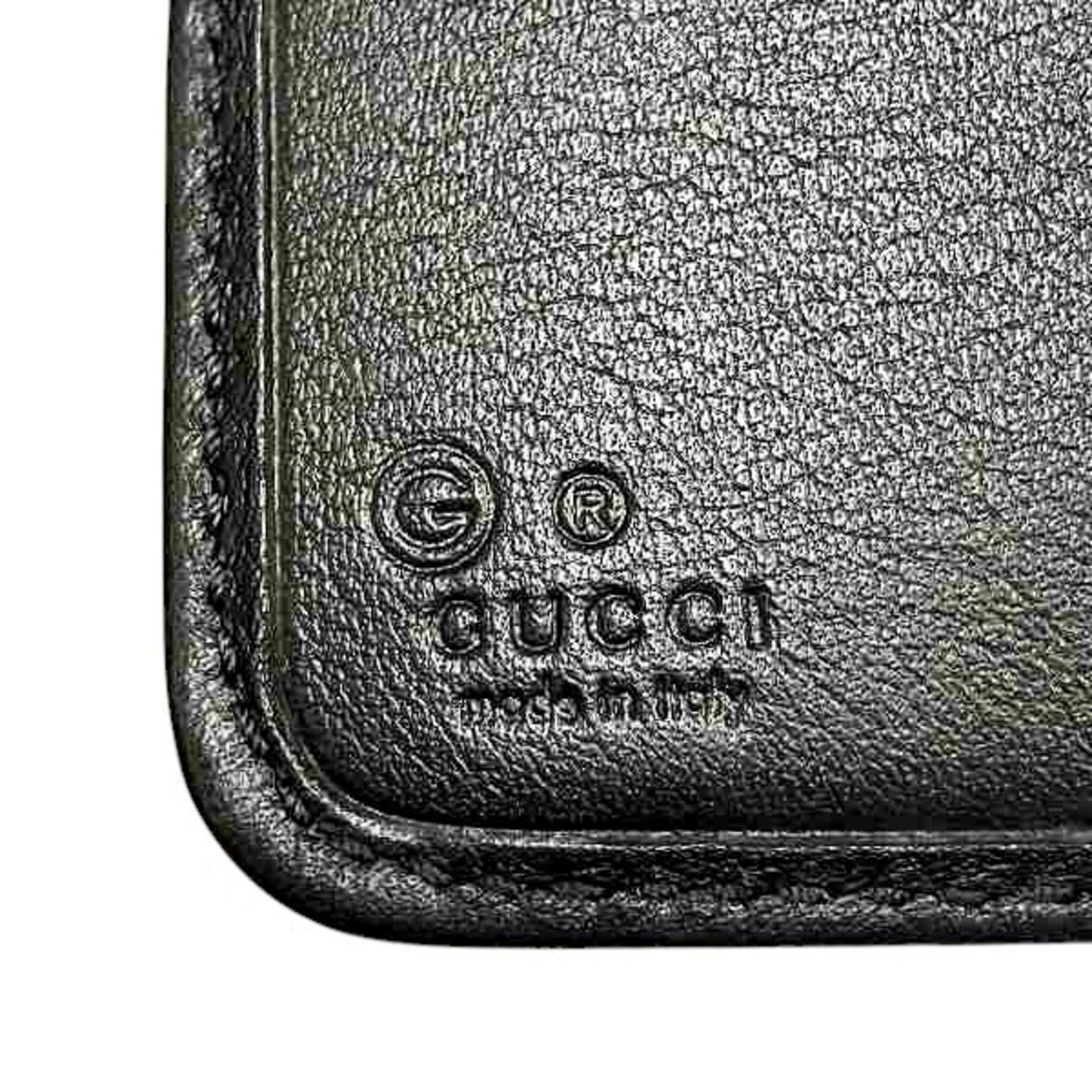 Gucci Black Leather Long Wallet (Bi-Fold)