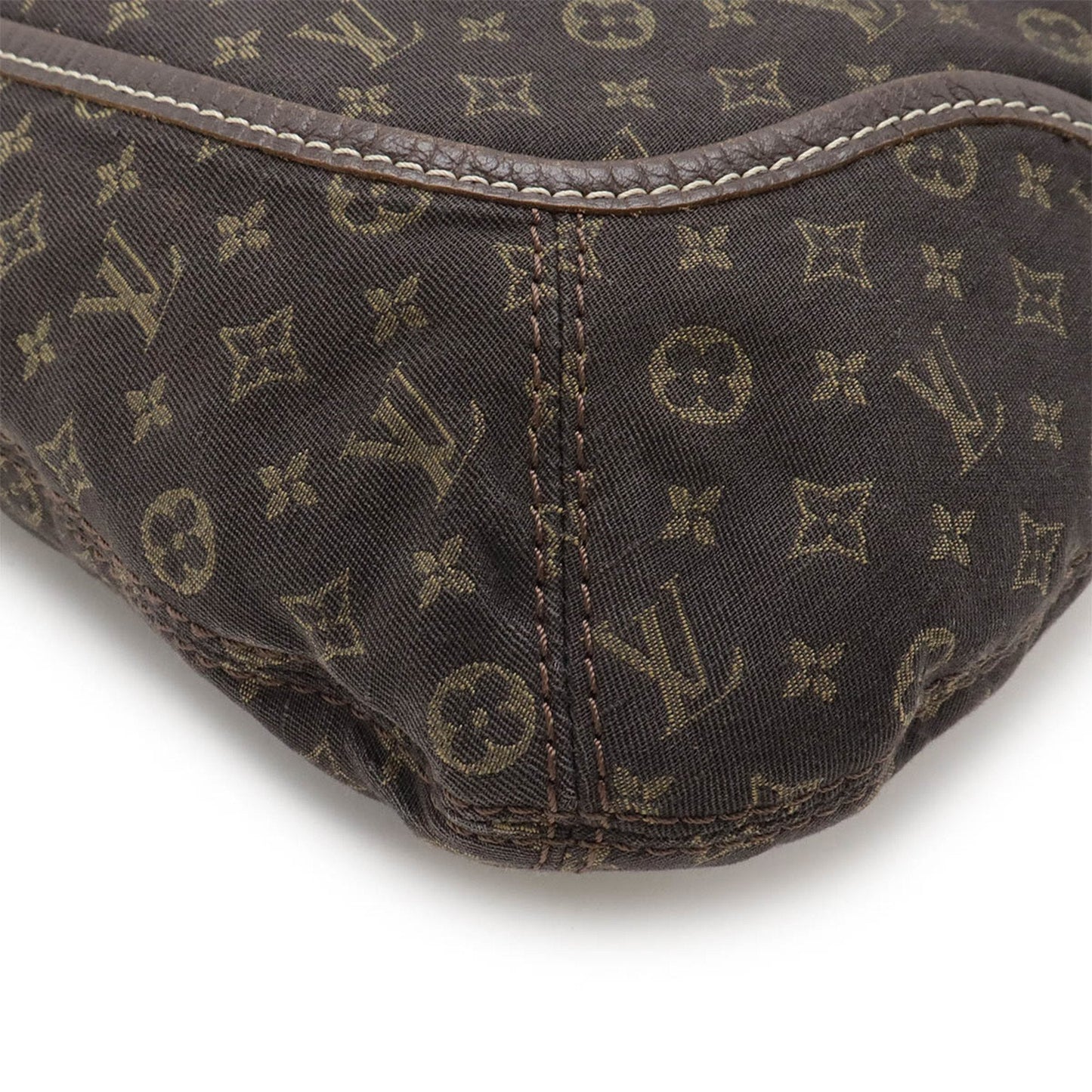 Louis Vuitton Ebene Canvas Leather Shoulder Bag Tote Bag