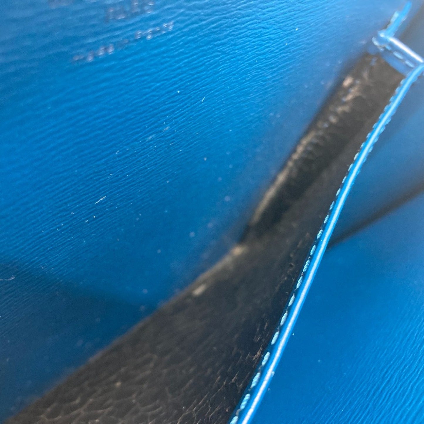 Louis Vuitton Blue Leather Shoulder Bag