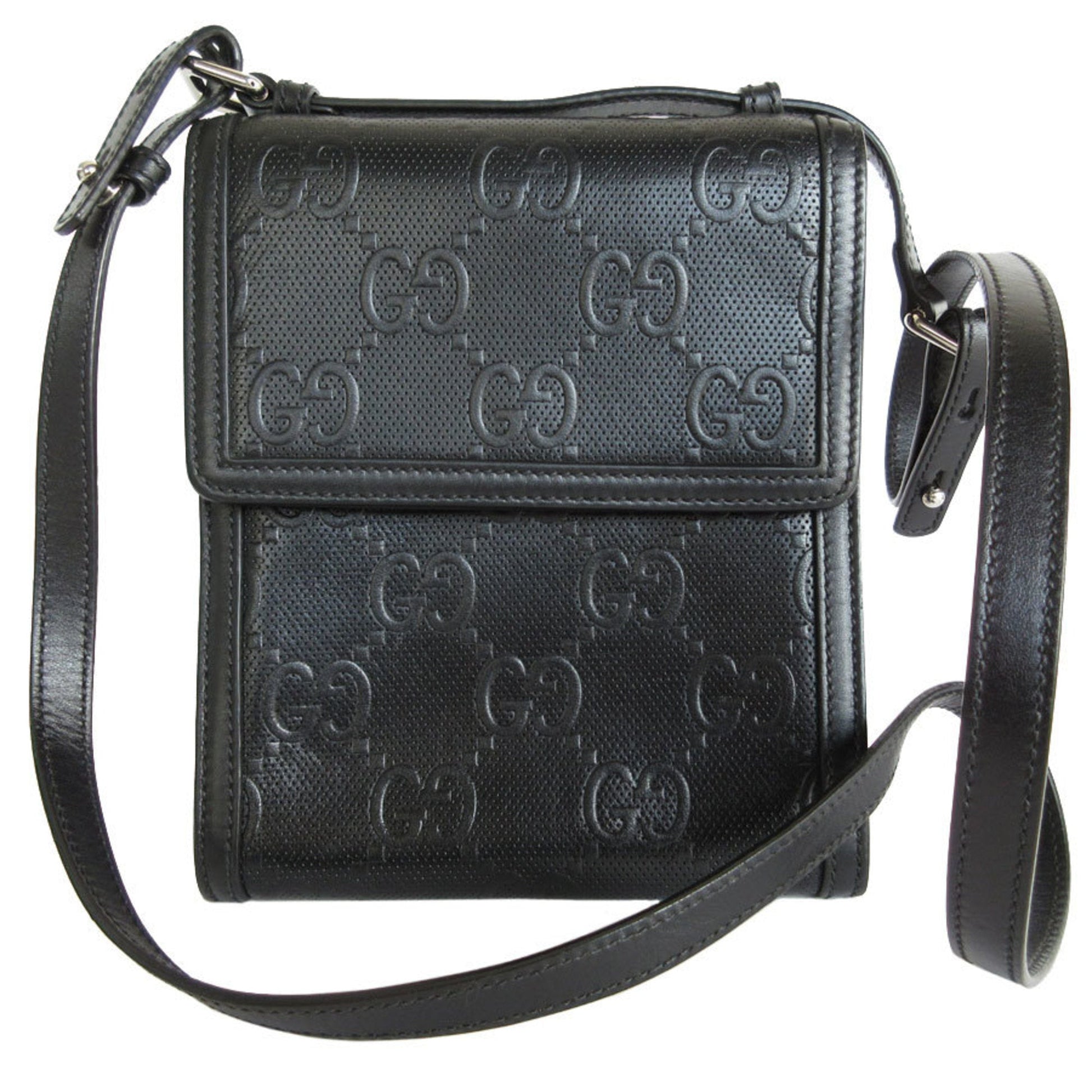 Gucci Black Leather Shoulder Bag ()