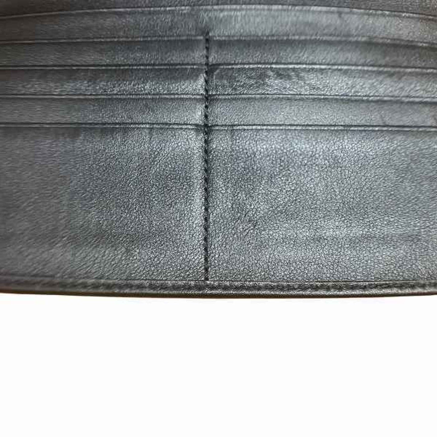 Gucci Black Leather Long Wallet (Tri-Fold)