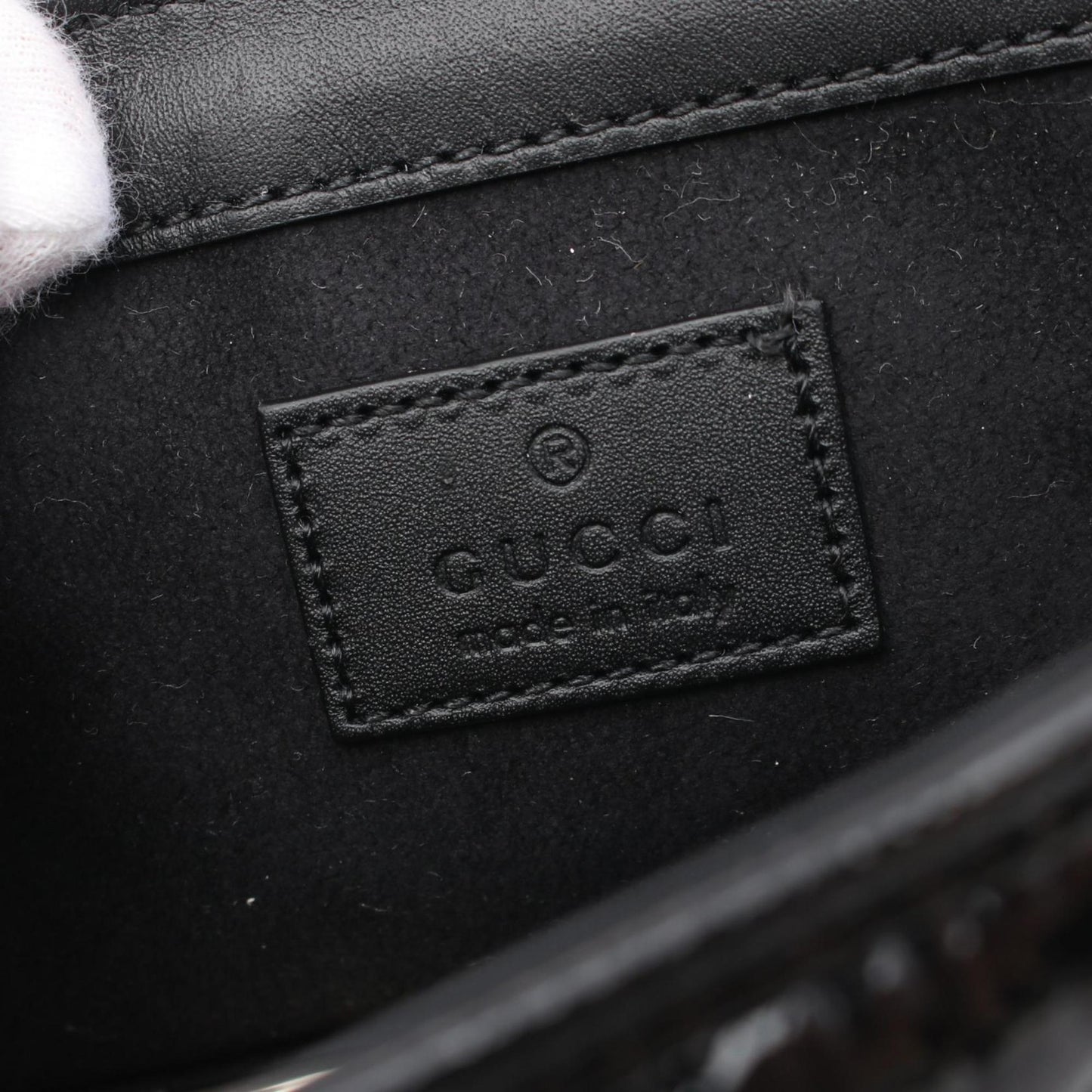 Gucci Black Leather Shoulder Bag