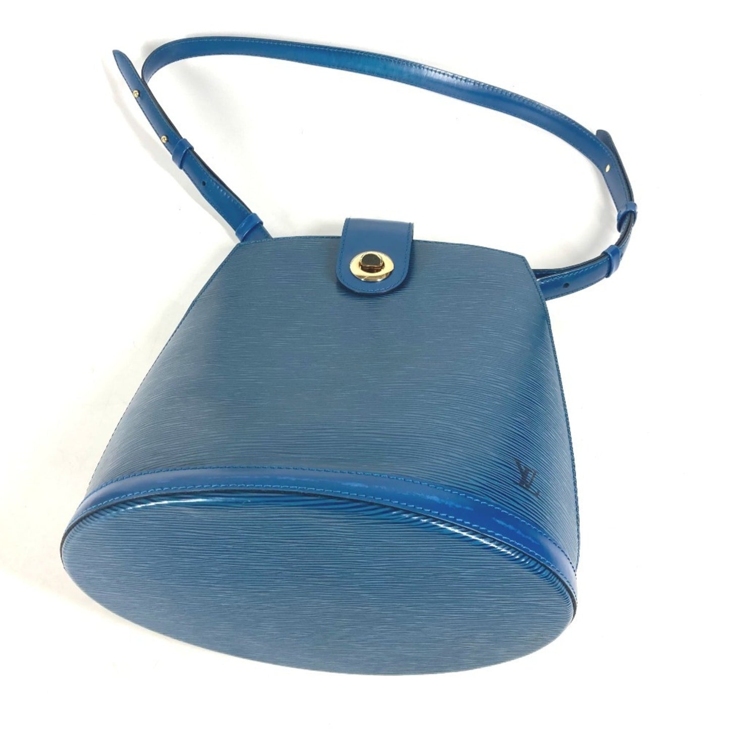Louis Vuitton Blue Toledo Blue Epi Leather Shoulder Bag