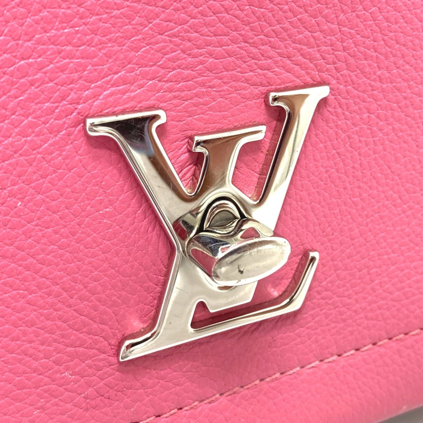 Louis Vuitton Pink Leather Shoulder Bag
