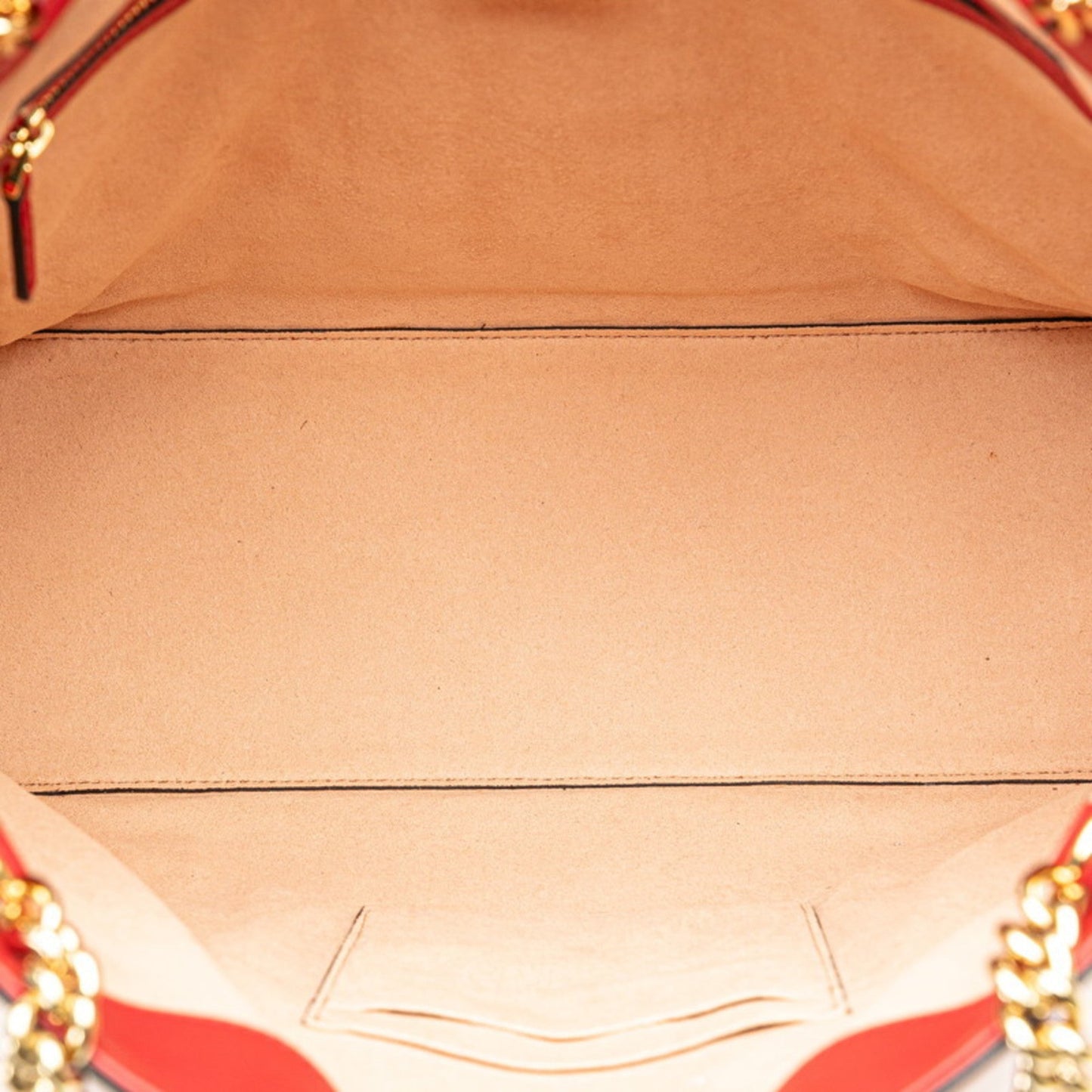 Gucci Red Color Leather Handbag Shoulder Bag Tote Bag