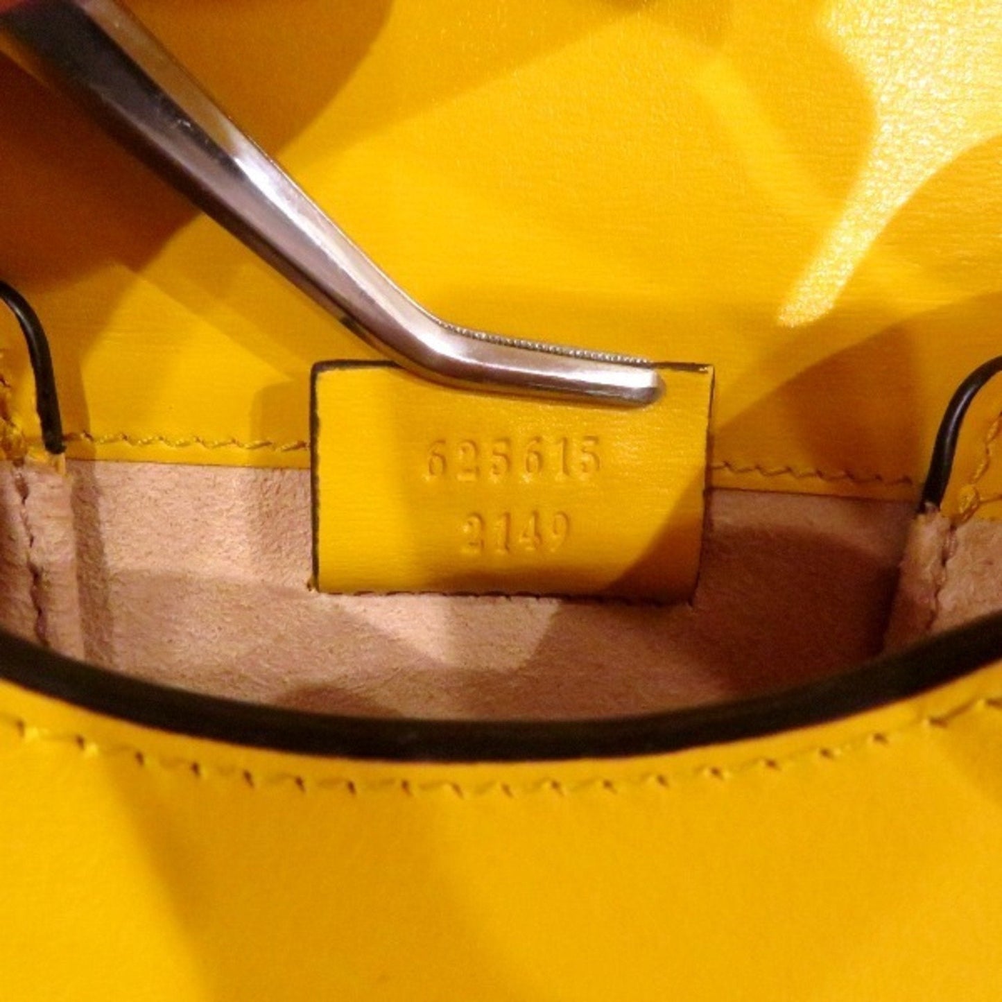 Gucci Yellow Leather Shoulder Bag