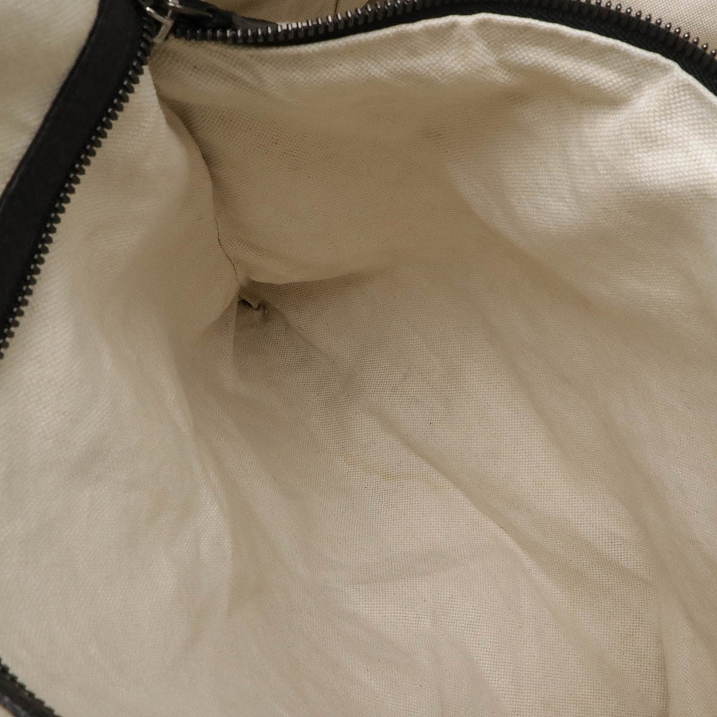 Gucci Beige Black Wool Leather Boston Bag