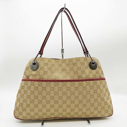 Gucci Brown Gg Canvas Shoulder Bag ()