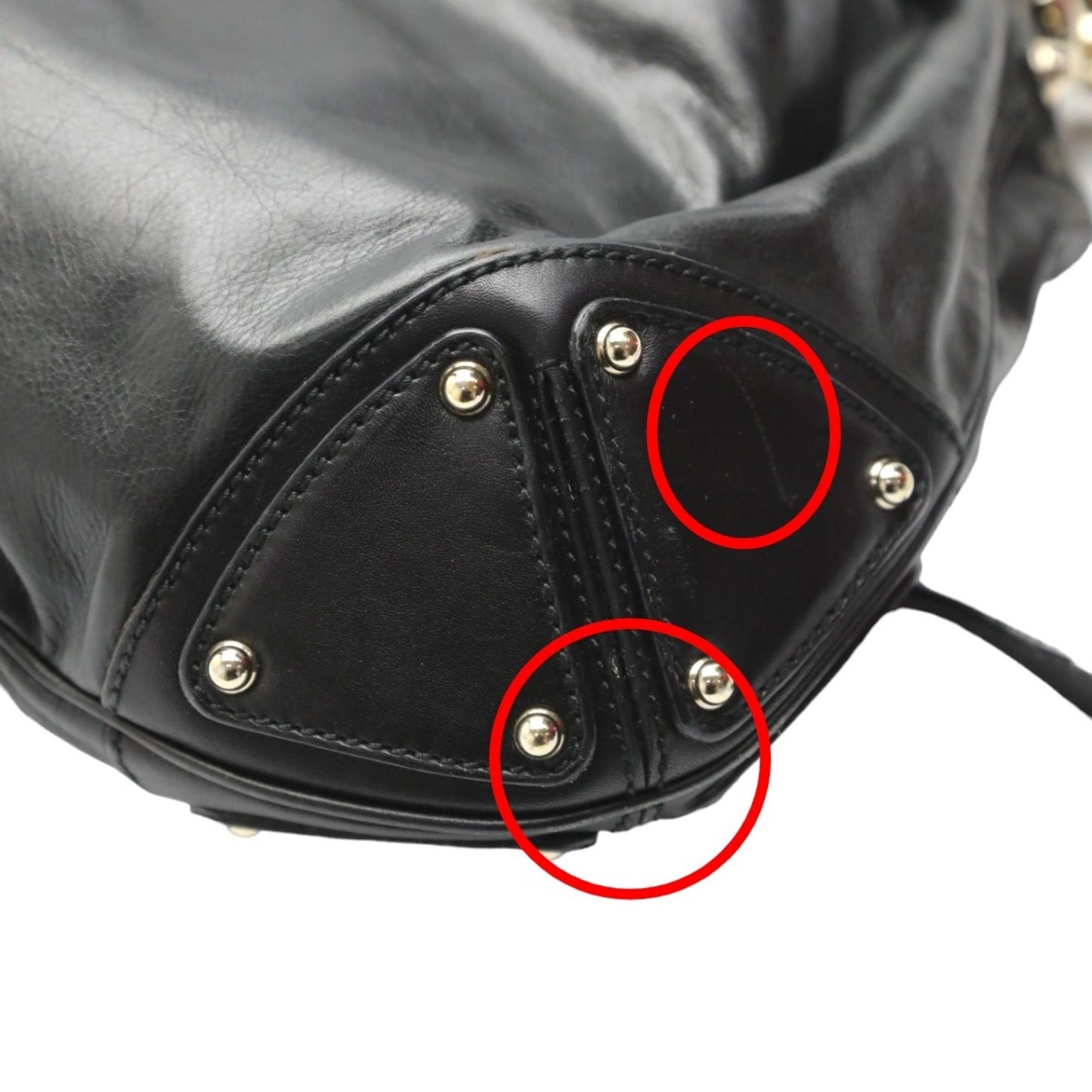 Gucci Black Leather Tote Bag