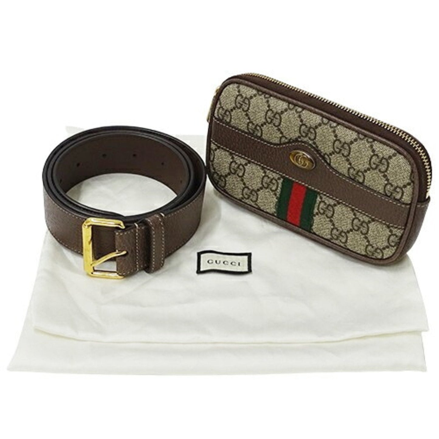 Gucci Brown Gg Supreme Sling Bag