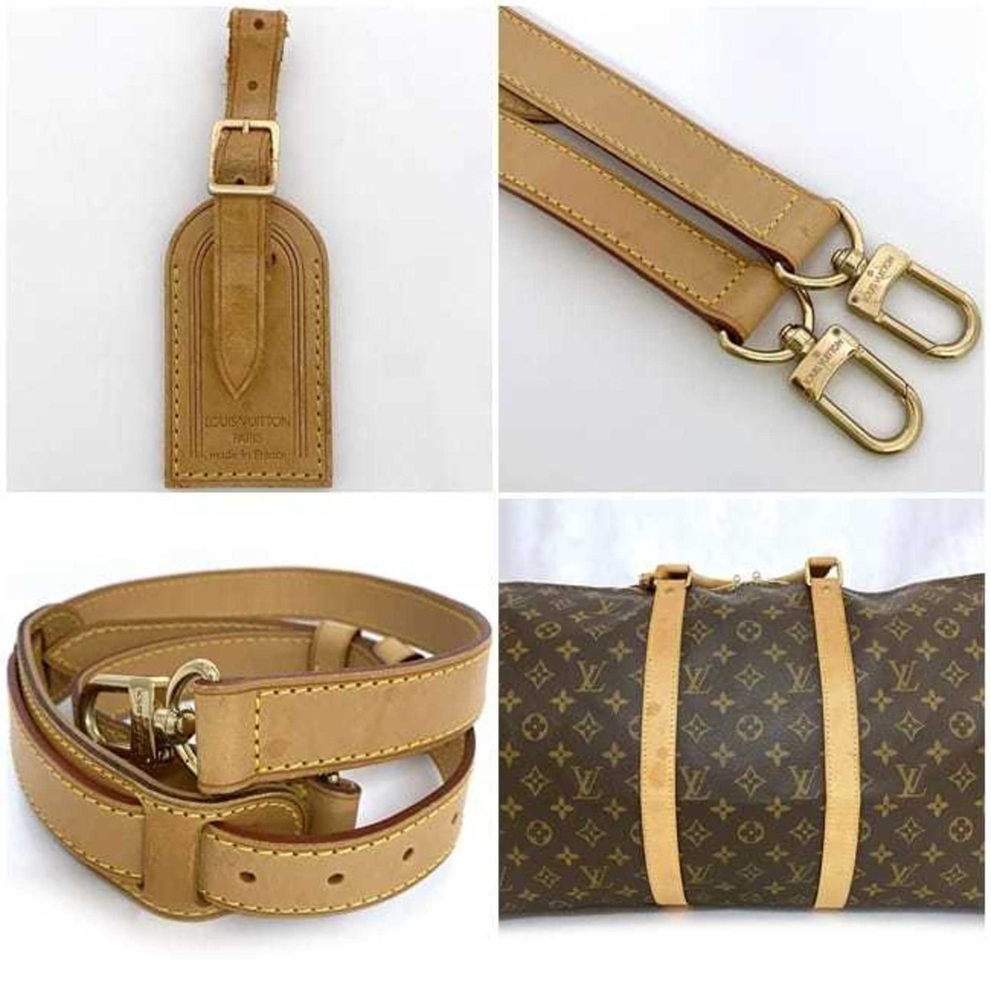 Louis Vuitton Monogram Beige Brown Monogram Monogram Boston Bag Handbag Shoulder Bag