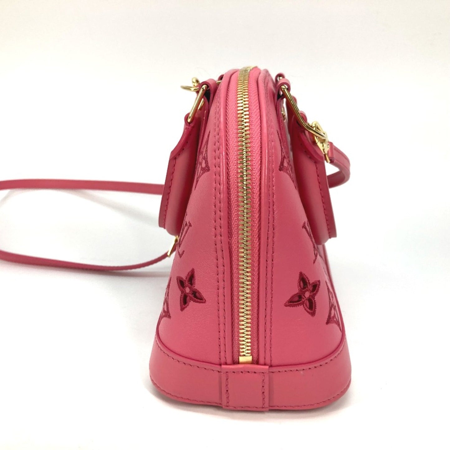 Louis Vuitton Pink Leather Shoulder Bag