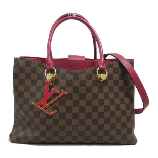 Louis Vuitton Damier Brown Damier Canvas Coated Canvas Leather Shoulder Bag ()
