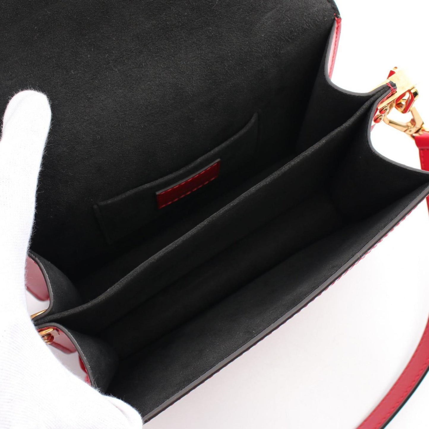Louis Vuitton Red Color Monogram Vernis Shoulder Bag