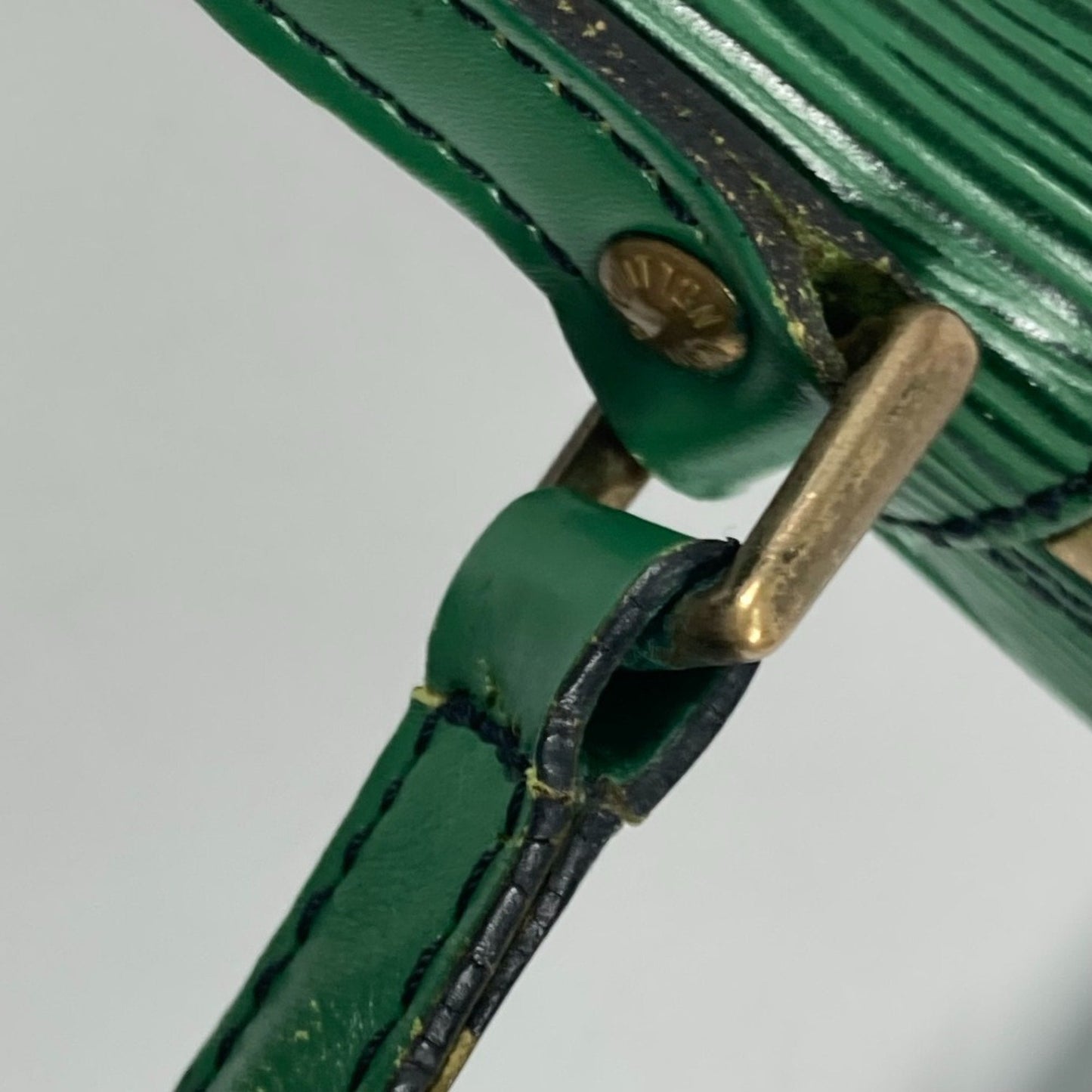 Louis Vuitton Green Leather Shoulder Bag