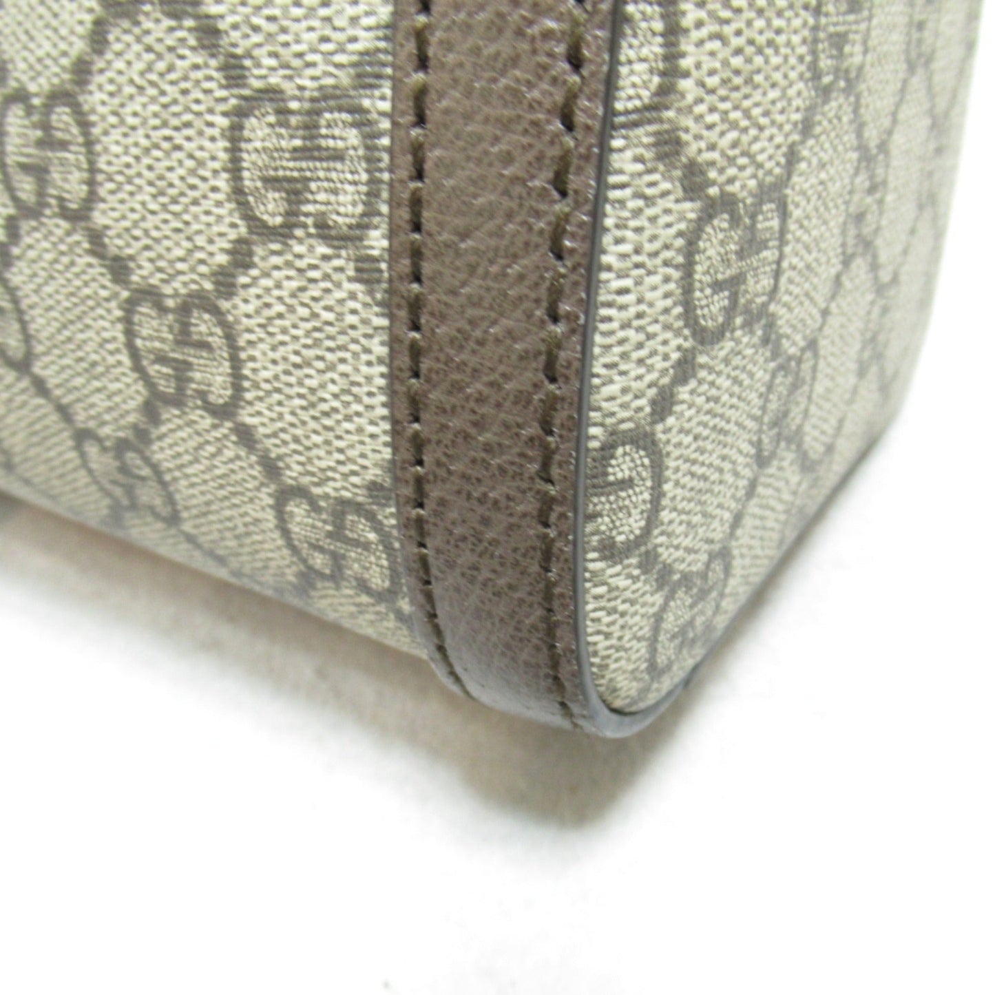 Gucci Beige Brown Gg Supreme Boston Bag