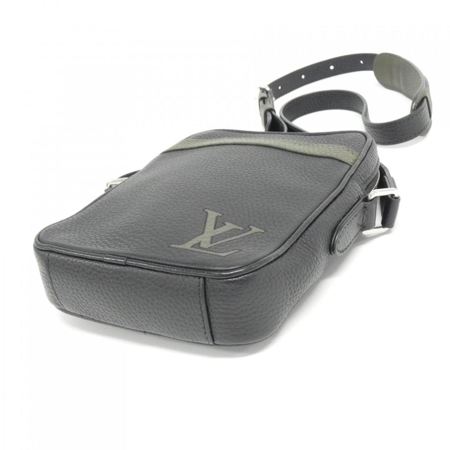 Louis Vuitton Black Leather Shoulder Bag