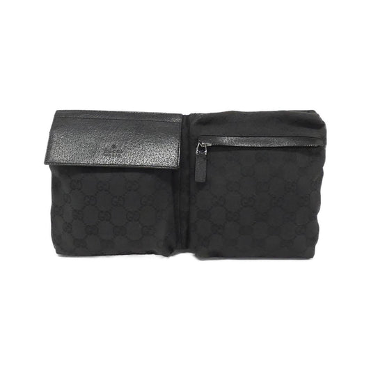 Gucci Black Gg Canvas Fanny Pack ()