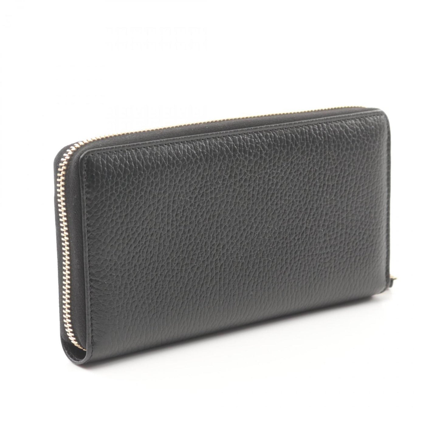 Gucci Black Leather Long Wallet (Bi-Fold)