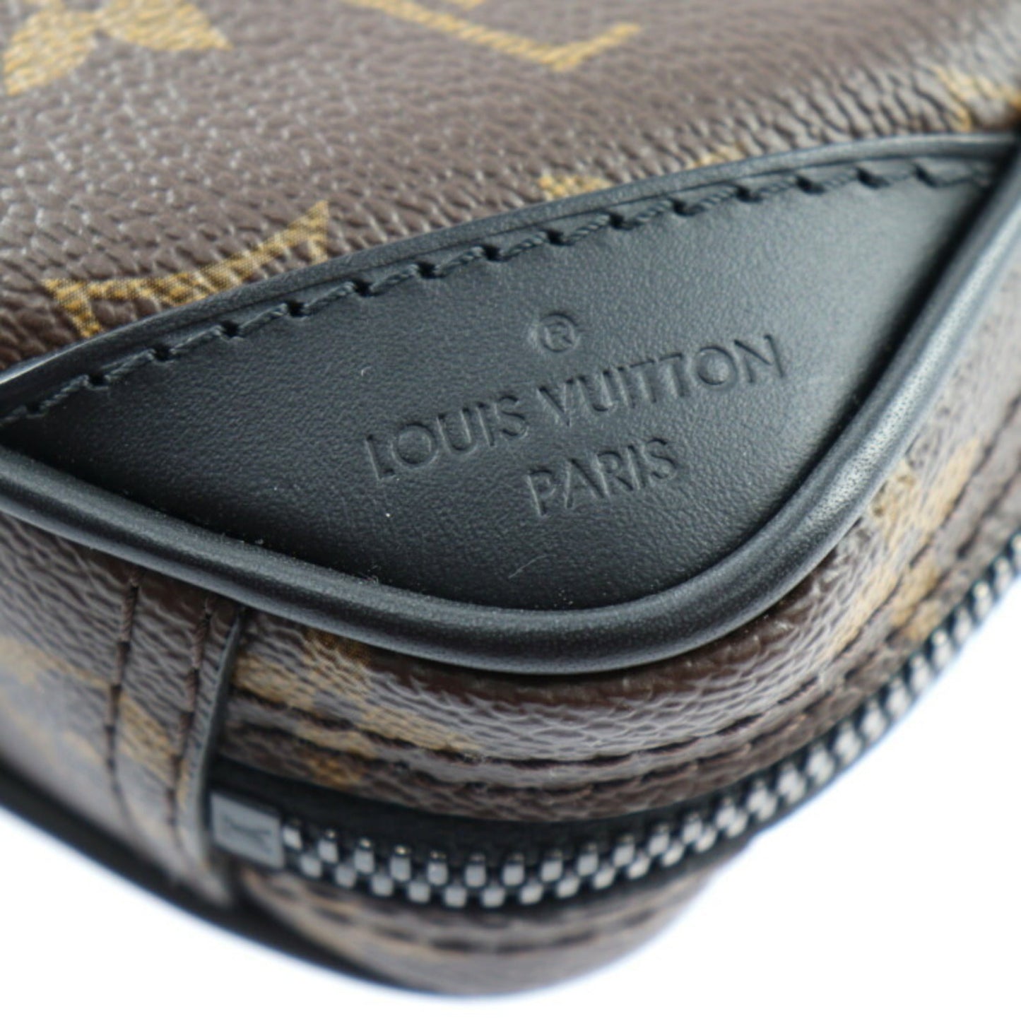 Louis Vuitton Black Brown Monogram Monogram Leather Shoulder Bag Sling Bag