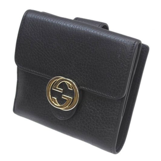 Gucci Black Leather Wallet (Bi-Fold) ()