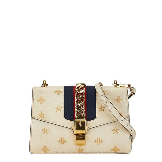 Gucci Gold Leather Shoulder Bag ()