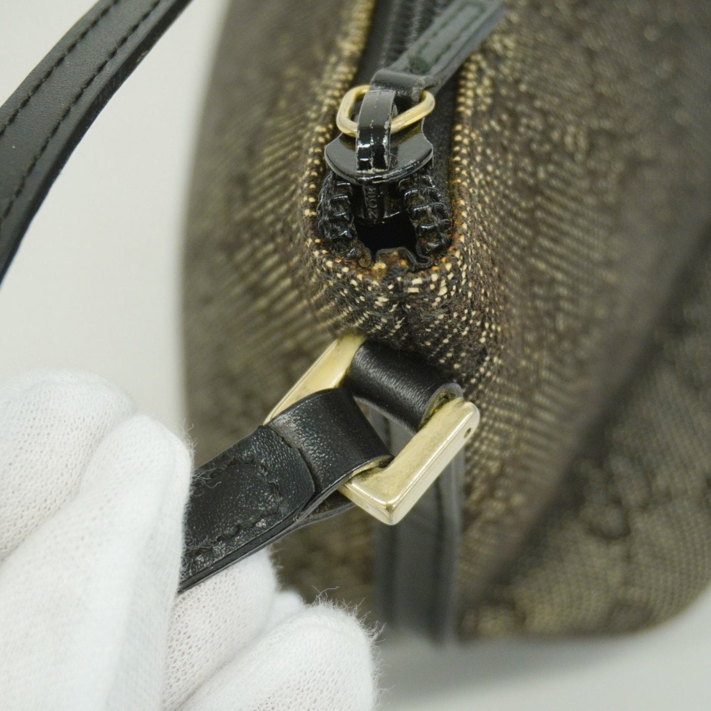 Gucci Black Canvas Handbag