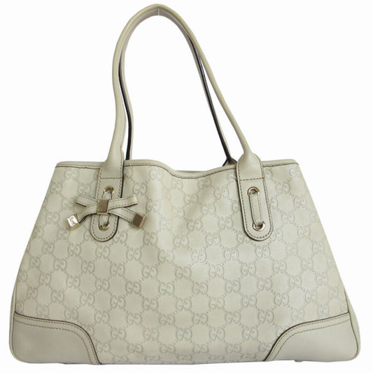 Gucci Beige Leather Handbag Tote Bag ()