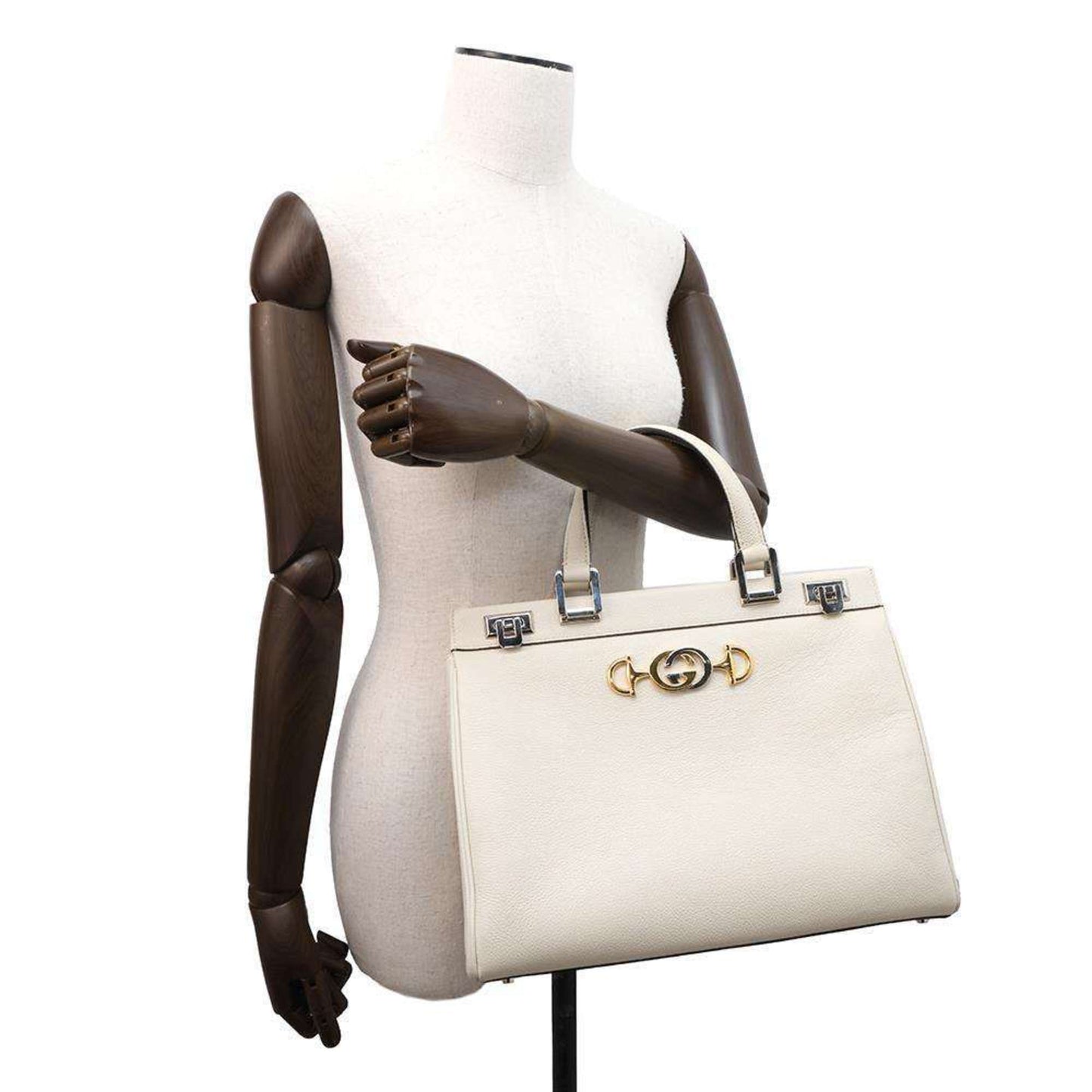 Gucci Ivory Leather Handbag Shoulder Bag