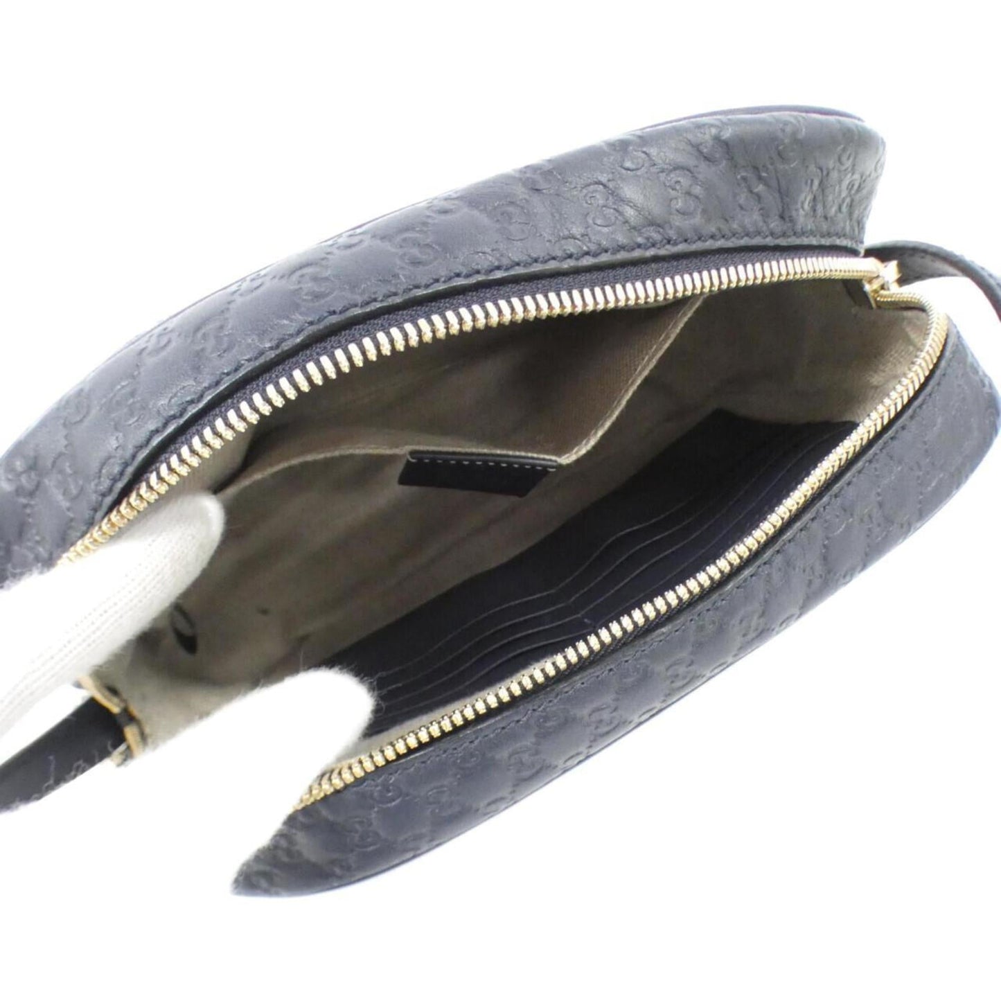 Gucci Blue Leather Shoulder Bag